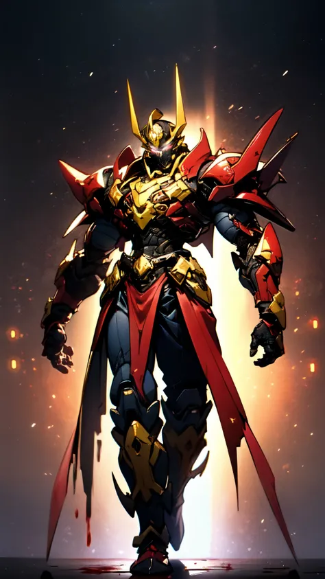 (masterpiece:1.5, best quality:1.5, extremely delicate:1.5), ((male:1.5)), a man wearing a full-face helmet, high-tech biomimetic armored combat suit, (a composite layered chest armor), the design balances heavy with agility, fully enclosed shoulder guards...