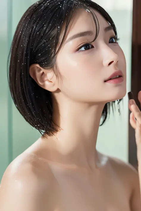 (Take a shower:1.3), (baby face:1.3), ( top quality:1.4), ( very detailed), ( very detailed美しい顔), naked, (Physical toddler :1.2), Great face and 目, iris, ( bob hair:1.3), (Skinny body type:1.5), ( looks up:1.5), Evenly balanced eyes, ( face close-up :1.2),...