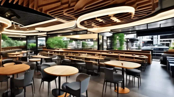 The cafe of the future、Stylish、Shibuya、Daytime