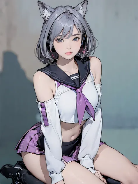 Create an "fall winter season" scene where a beautiful dark gray-eyed Japanese young highschool girl ,(((silver color highlight hair,ash color hair,巻き髪)))、Flat color,blur background,F cup size breast、少し口が開いている、between breasts、between legs,

BRAKE
(from abo...