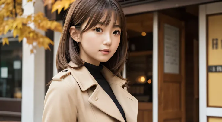 Professional, EF16-35mm F2.8L III, High Definition, 4K, Photo Quality, Realistic, Soft Light Source, Japanese, One Pretty Girl, 20 years old, Brown eyes, Parted bangs, Brown hair, Medium hair, Looking at camera, Upper body & close up on subject.
Season: au...