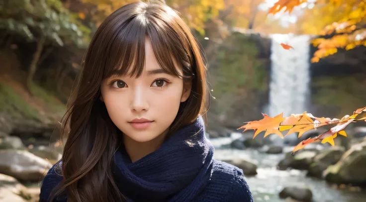 Professional, EF16-35mm F2.8L III, High Definition, 4K, Photo Quality, Realistic, Soft Light Source, Japanese, One Pretty Girl, 20 years old, Brown eyes, Parted bangs, Brown hair, Medium hair, Looking at camera, Upper body & close up on subject.
Season: au...