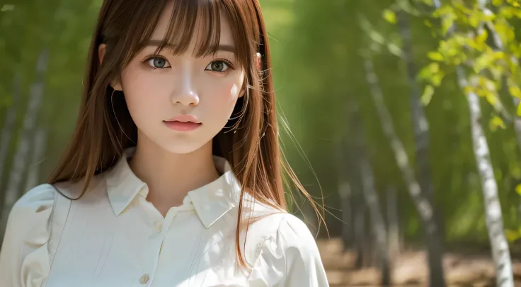 Professional, EF16-35mm f/2.8L III, High Definition, 4K, Photo Quality, Realistic, Soft Light Source, Japanese, One pretty girl, 20 years old, Brown eyes, Parted bangs, Brown hair, Medium hair, Looking at camera, Upper body & close up on subject.
Season: M...