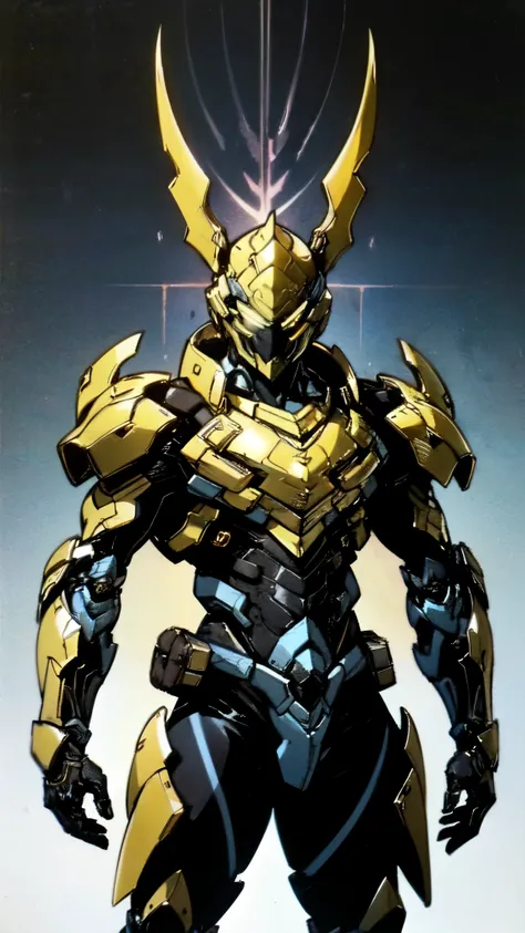 (masterpiece:1.5, best quality:1.5, extremely delicate:1.5), ((male:1.5)), a man wearing a full-face helmet, high-tech biomimetic armored combat suit, (a composite layered chest armor), the design balances heavy with agility, fully enclosed shoulder guards...