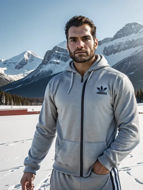 Ultra-high image quality, realistic and strong, masculine features of a man inspired by Henry Cavill as Wolverine

arafed man in a hoodie and skis standing in the snow, sports clothing, athletic tall handsome guys, sport clothing, man in adidas tracksuit, ...