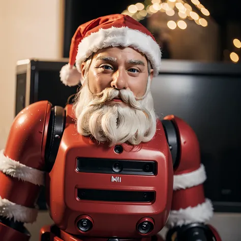 MINI PLASTIC SANTA CLAUS ROBOT IN SHORT CIRCUIT