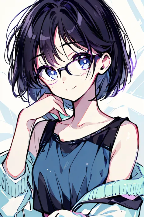 best quality,ultra detailed,supper fine illustration,hires,official art, Woman with short black hair and long, long eyes wearing glasses, full body,  cheerleader, hot, cute, Freckles, many Freckles, Freckles on face, ,  teenager flying over the park , Lyin...