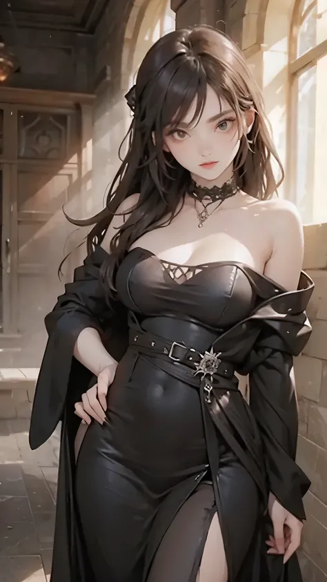 beautiful sexy stylish gothic woman
