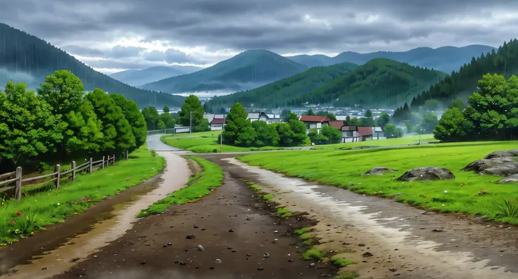 The Mountain Road is a road in the Northern Mountains. It is the main road heading south from North City.

(Cloudy) (Brown Sky) (Raindrops) (Rainy Sky)

(View from the Mountain Road)

