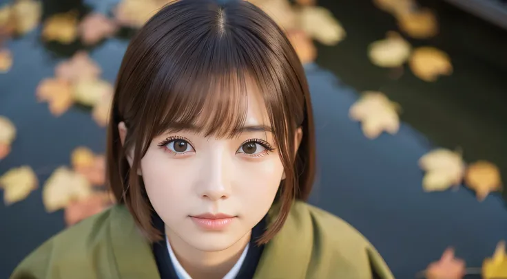 Professional, EF16-35mm f/2.8L III, high definition, 4K, photo quality, realistic, soft light source, Japanese, one pretty girl, 20 years old, brown eyes, parted bangs, brown hair, medium hair, looking at camera, close up on upper body & subject.
Season: a...