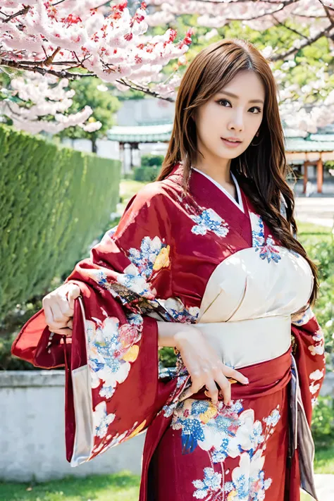 araffe asian woman in  kimono with umbrella and cherry blossoms,  Japanese  goddess, in  kimono,  Japanese  model, in a  kimono, beautiful  asian girl,  beautiful chinese model ,  asian girl, wearing  kimono, elegant  Japanese  woman,  kimono,  Japanese  w...