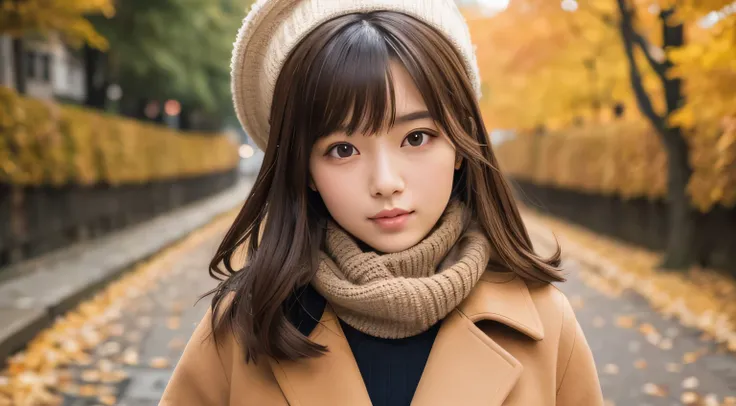 Professional, EF16-35mm F2.8L III, high definition, 4K, photo quality, real stick, soft light source, Japanese, one cute girl, 20 years old, brown eyes, parted bangs, brown hair, medium hair, looking at the camera, close-up on upper body and subject.
Seaso...