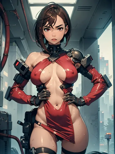 NSFW, (girl),（（optimal quality））， （（Masterpiece））， （A detailed： 1.4），face red，perspire The ultimate masterpiece,(fidelity:1.2),(sexy),(Huge chest), Open crotch, Open legs, (Smooth: 1.1), (Cutes: 0.9), (shiny: 1.1),, red lips, cute girl,  anime, cute pose,,...