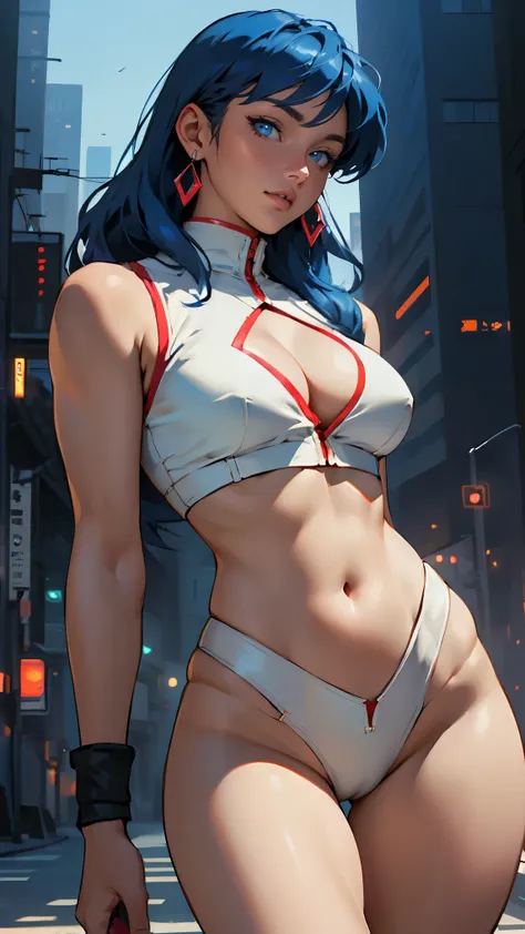 ((Masterpiece, highest quality; 1.3)), super quality, beautiful detail, super detailed, extra fine, 16K, exquisite, absurd, high resolution, beautiful background, detailed background, beautiful eyes, beautiful skin, anime style, dirtypairyuri, Dirty Pair Y...