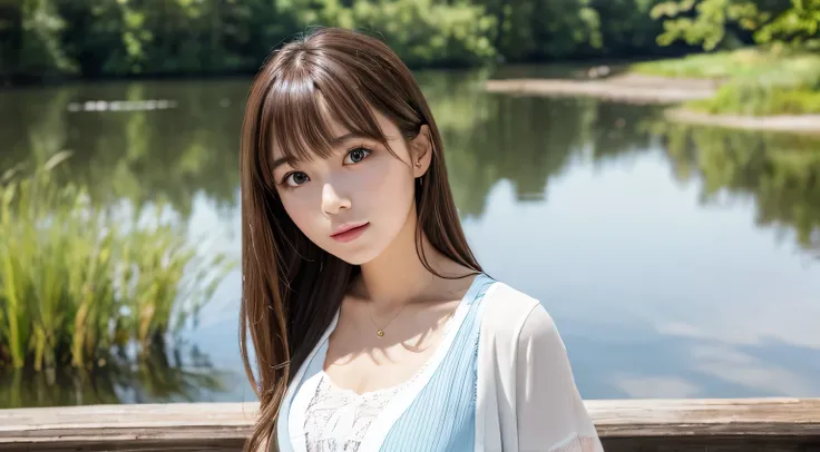 Professional, EF16-35mm f/2.8L III, High Definition, 4K, Photo Quality, Realistic, Soft Light Source, Japanese, One pretty girl, 20 years old, Brown eyes, Parted bangs, Brown hair, Medium hair, Looking at camera, Upper body & close up on subject.
Season: S...