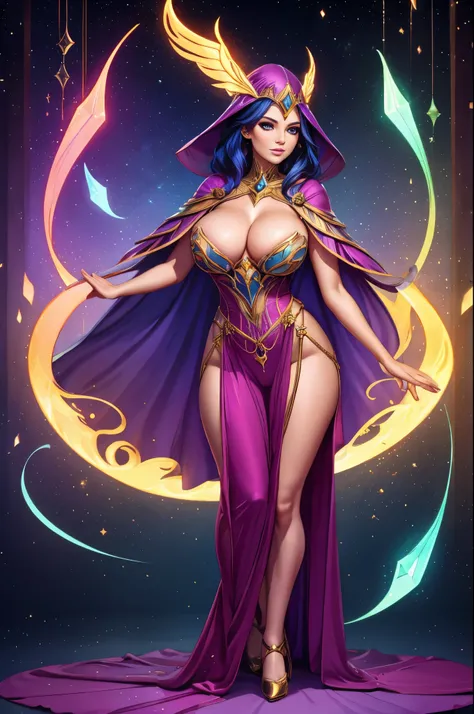 Radiant sorceress, full body shot