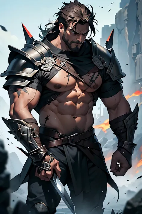 Description:
- Ares is a formidable figure, exuding an aura of power, aggression, and raw masculinity.
- He stands tall and imposing, with a muscular and heavily armored physique that speaks to his status as the god of war.
- His features are rugged and ch...