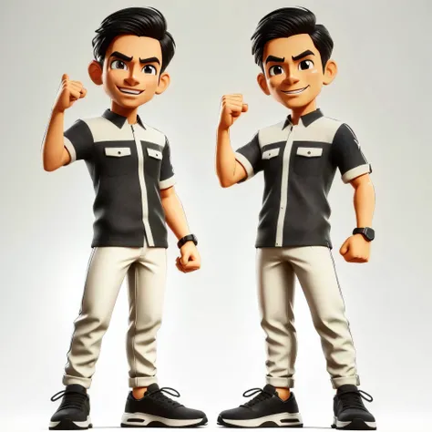 cartoon man with a pair of hands up, style of cartoon, in cartoon style, cartoon artstyle, cartoon style illustration, animation character, character posing, cartoon character, promotional render, 3d character, 3 d character, for hire 3d artist, 3 d cartoo...