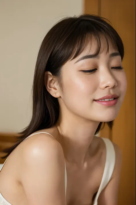 ((top-quality、8k、​masterpiece: 1. Perfect Body Beauty: 1.4、 slim abs: 1.2、 beautiful slender abs for women:1.3、( highlight haircut yeast B cup:1.2), medium breast, Round shaped breasts, Perfectly shaped breasts, (()),  hyper-detailed face、The composition s...