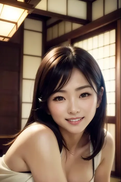 (Browsing Caution), (RAW Photos), (Realistic), (Photorealistic), Ultra-high resolution, masterpiece, Highest quality, Portraiture, facial Portraiture, Perfect lighting, Detailed lighting, Dramatic Shadows, Ray Tracing, 1 Japanese cute MILF, Pure Eros Face_...