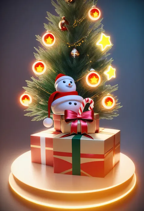 Here’s a detailed prompt for generating multiple 3D Christmas elements without a background:

Prompt:
"Multiple Christmas-themed 3D elements arranged separately with no background, highly detailed and realistic. Include a decorated Christmas tree with orna...