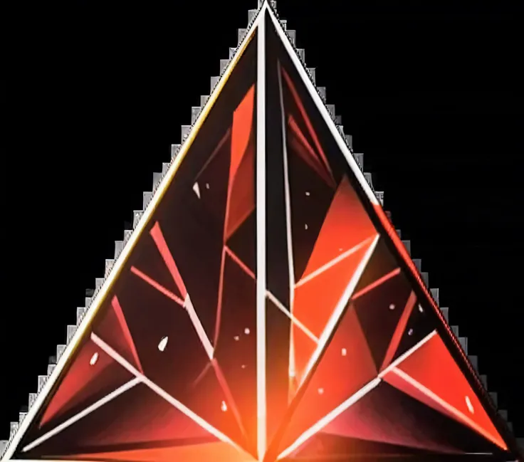 a red triangle with a black background and a red triangle with a black background,  Sereda , hyperprism, prism, triangle shards, triangle, prism details,  personal file picture ture 1024px, triangles,  triangle power , prisms,  ah ah ah ah ah , triangles i...