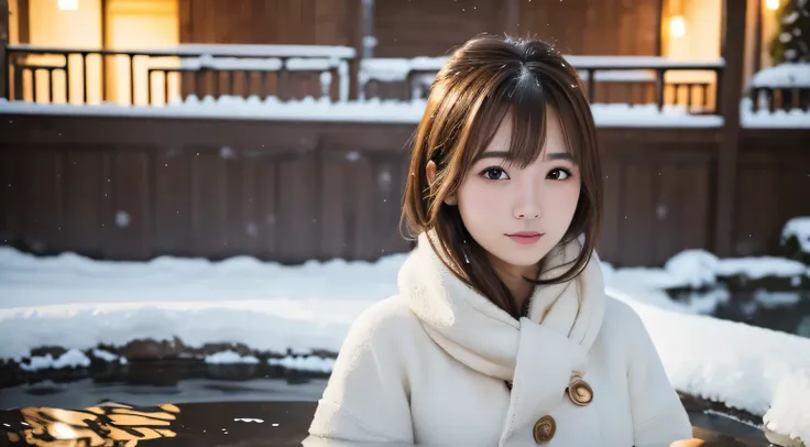 Professional, EF16-35mm F2.8L III, High Definition, 4K, Photo Quality, Realistic, Soft Light Source, Japanese, One pretty girl, 20 yrs old, Brown eyes, Parted bangs, Brown hair, Medium hair, Upper body & close up on subject.
Season & time: February.

Cloth...