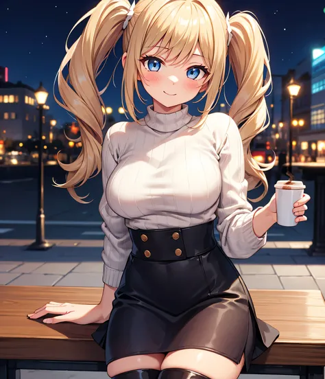 1 girl, Alone, high definition , long hair, Big Breasts , look , blush, smiles, blue eyes, Blonde, high definition , masterpiece, accurate, anatomically correct, won numerous awards, 最high quality, details, High details, high quality, quality, ...