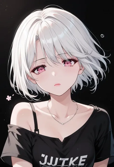 UN(EOE),one girl,solo,best quality, masterpiece, ,,break,1girl,(dark background), (weak Lighting),,break, super detailed skin,very high resolution, very aesthetic,by famous artist, 8k, 16k,,beauty illustration,photoshop_(small),,(pink eyes:1.2),(white hair...
