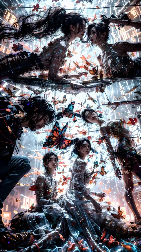  creates an epic picture ，超大广horn、Ultra deep depth of field ，Super focal length 、Super-sharp 、Super complex、 super detailed、 super realistic 、 is colorful、 supernaturalism ， used an all-round three-dimensional moving camera ，多horn度拍摄， to present the audien...