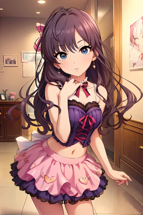 Very noble、She is sexy and cute、Wear revealing clothing、  Im wearing sexy and attractive lace。Wear sexy pink shoulderless lingerie   。。。。。、   Vibrant Color Styles   、 Ill dazzle you with the best images in the best situations   .。  this is a high quality p...