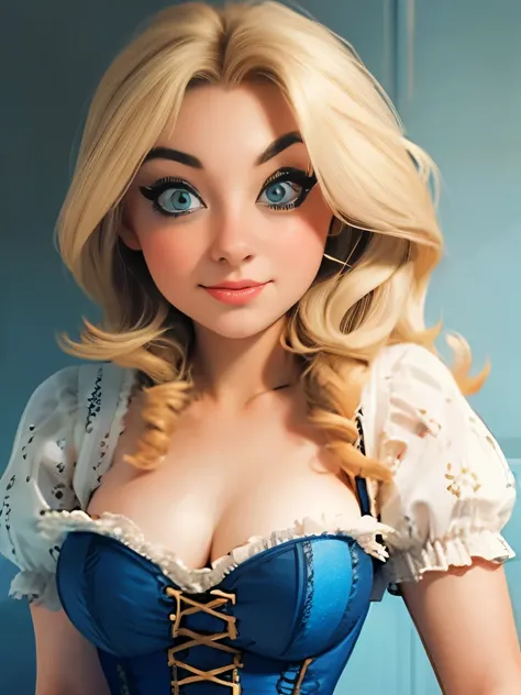 blond woman in a corset posing for a picture, inspired by Jean-Étienne Liotard, inspired by Thomas Couture, saoirse ronan, rococo style portrait, rococo queen, dress in the style of rococo, dakota fanning, inspired by Jean-Marc Nattier, evanna lynch, in a ...