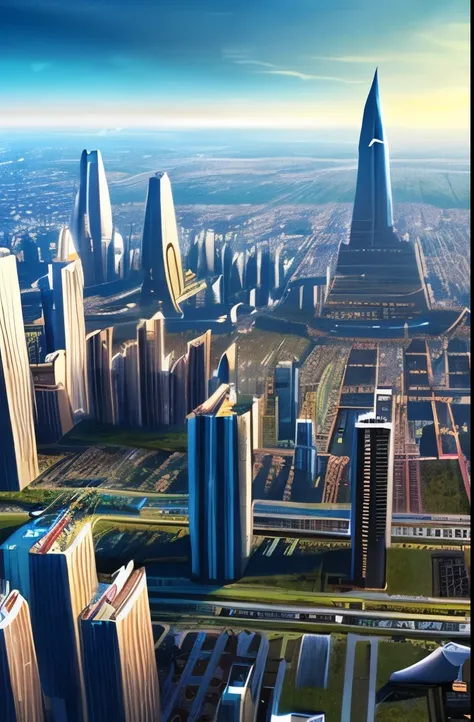 futuristic city with a massive tower and a massive bridge, big and structured valhalla city, ancient sci - fi city, in fantasy sci - fi city, aerial view of a cyberpunk city, sci - fi city, sci fi city, huge futuristic temple city, dark futuristic city, dy...