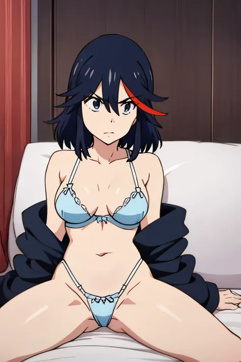 ryuuko matoi,  wearing sexy body lingerie 