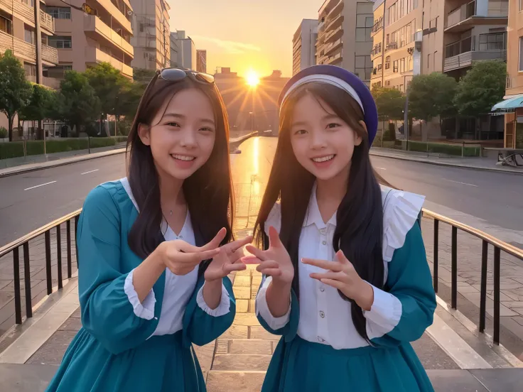 [ Verse ] Smiles unfold at that moment when the sun rises, smiles spread in the city, the secrets of the sisters in the city, lets embark on an exciting adventure trip every day  [ Verse  2]  I wonder what the future holds hands and want to fly in the sky ...