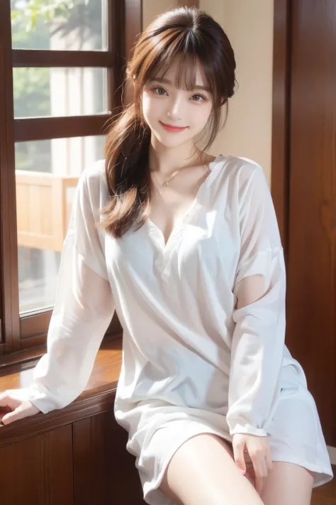 lean forward in the room and cover them、They look at me with a smile
