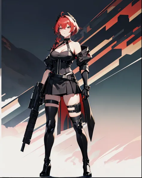 -PdetailP60,1girl, good legs, good thighs, athletic abbs,(((standing))),(((villain pose))),((supremacy attitude)),blonde hair,gradient hair,pink hair,short hair,ahoge,arrogant,aqua eyes,green eyes,villain attitude,White skin,embellished light leather,thigh...
