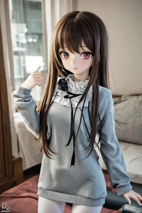 1girl, dd, doll slim, skinny, slender, pigeon toied