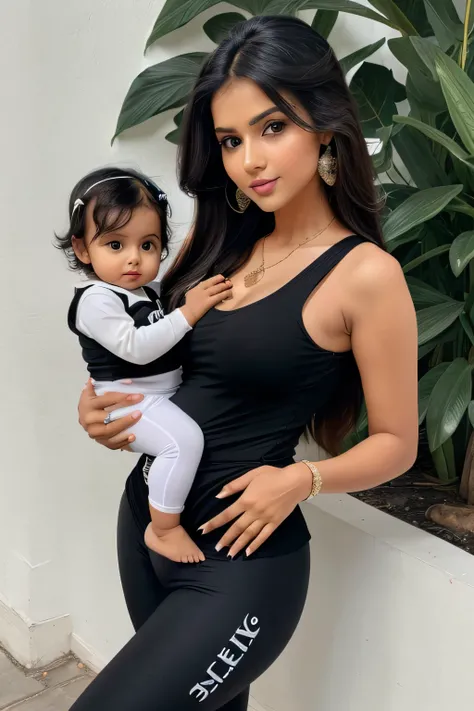 s cute little beautiful white cute beautiful face  cute  indian super bowl pregnant girl with stylish long hair and feed his stylish small sweaped breast with his s cute little only  boy baby with modern stylish fuly trending modern stylish design in styli...