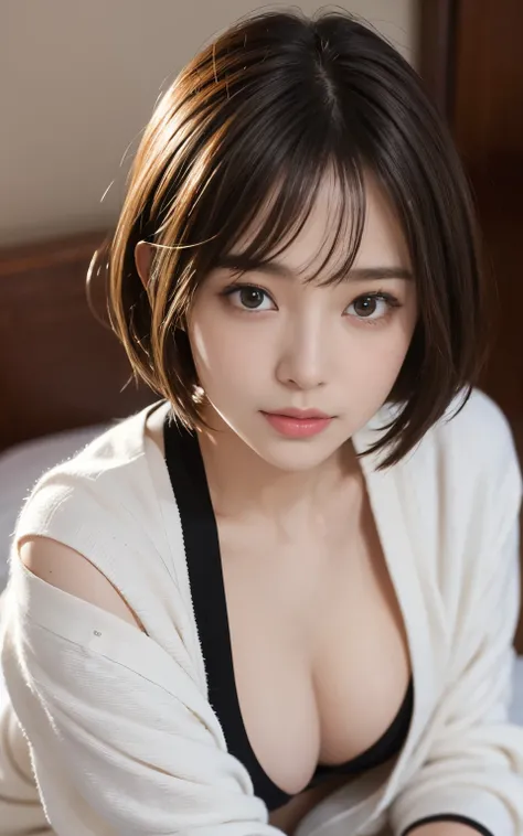 cute 21 year old Japan  、 College Aged、 Super Details Face 、 pay attention to the details with the hem of the clothes、 double eyelids in judo uniforms、 beautiful thin noses、 sharp concentration :1.2、 Kiri Reina female:1.4、( light brown hair , short hair、),...