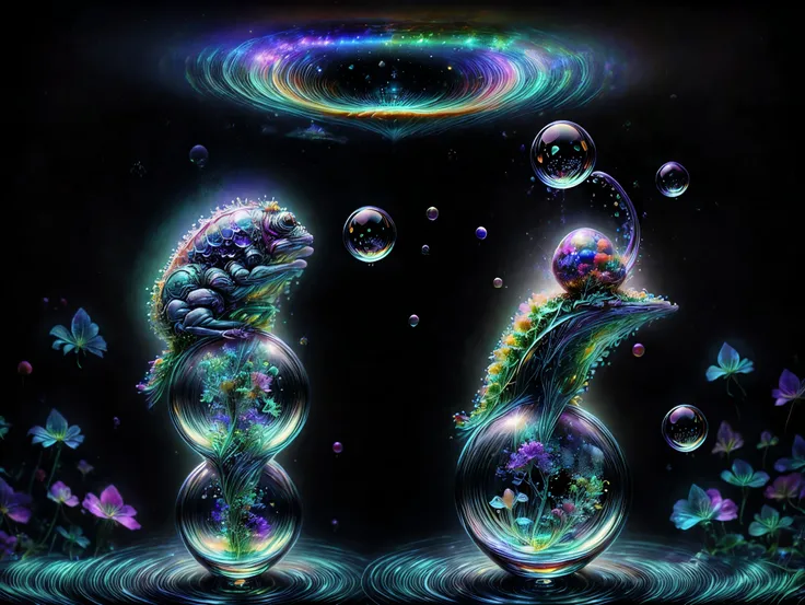 In this dimension colors and shapes change constantly. Psychedelic patterns will appear and disappear or change without warning. Space and time can warp into an optical illusion put through a colidoscope reflected in a funhouse mirror. Reality will bend an...