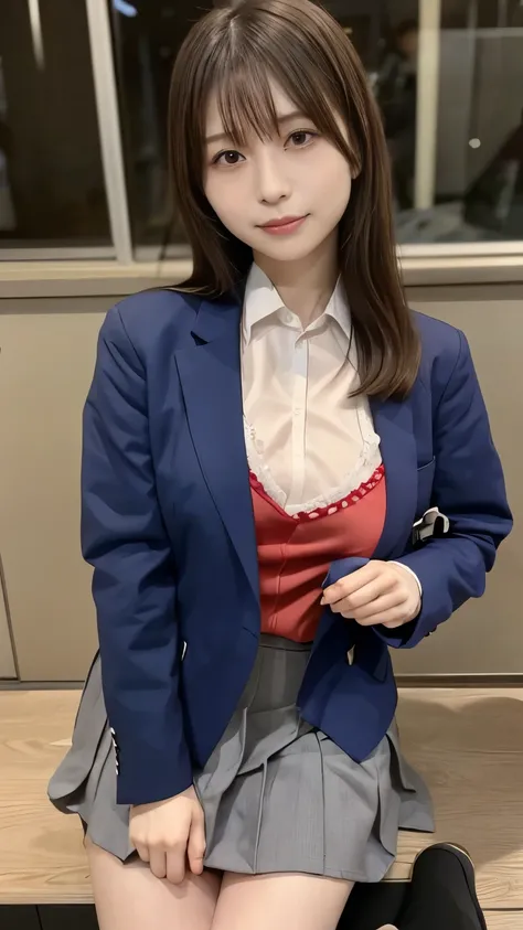  Actual 8K High Definition Image Quality 、A room with Japanese New Year decorations、Slender and cute high school student 、 Big Saggy, Tight Breasts 、Wash your face cleanly 、 Apply Light Makeup 、Japanese high school girl in uniform （ navy blue jacket 、 whit...