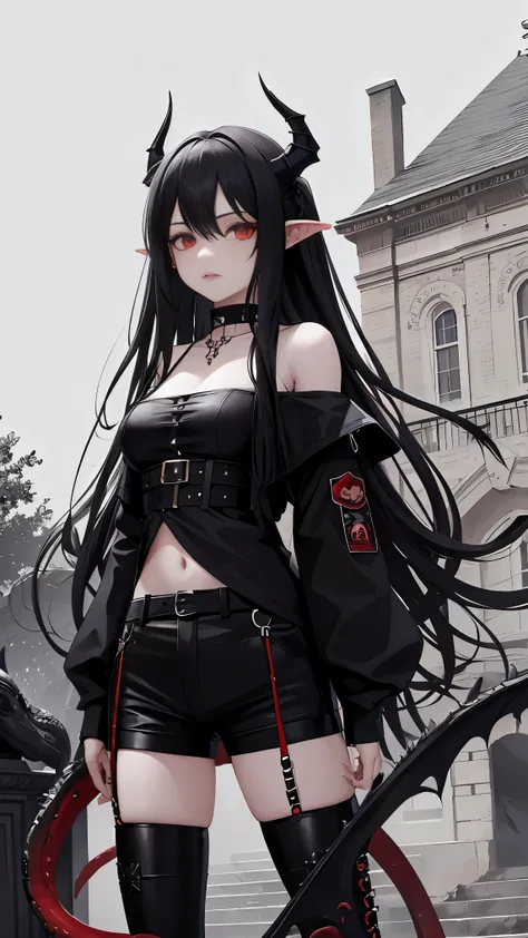 masterpiece, best quality, In winter, night, 4 But, girl, very long hair, There is blood on the face, big breasts, Gothic_Changeta, Change, Sadomasochism, wall, Zombified，Zombie Change and tentacles fuse，Zombie Queen，Black tentacles，Tentacles and legs，hot ...