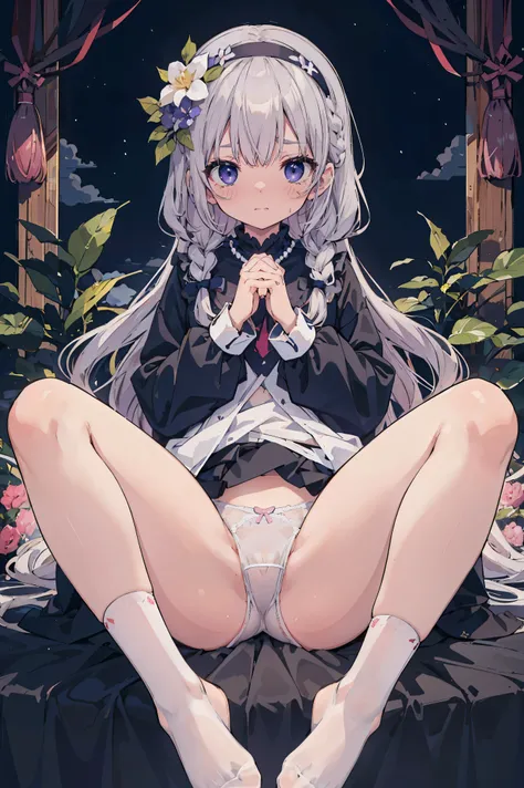 ((shy)), 超High resolution、Adorable、Best Quality, beautiful, Absurd beauty,Super detailed,Vibrant colors,Soft Shadows,Beautiful brushwork,Attention to detail,Perfect rendering,Rich Skin Tones、((Cute design panties))、scowl, shaving、be scared、Detailed panties...