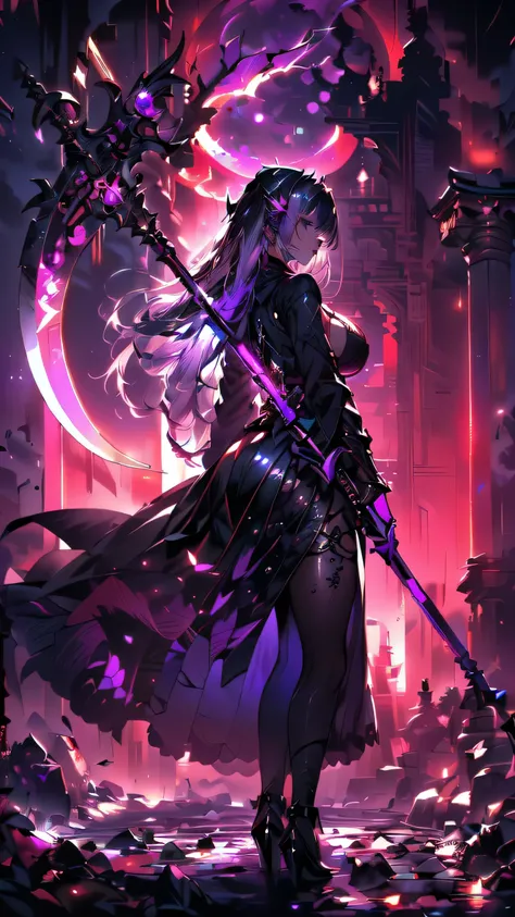 16k,Super fine,masterpiece,best quality, (silhouette art:1.4), (Double Exposure:1.3), The Queen in a stylish and sexy ninja hoodie with one eye covered with a black cloth like an eyepatch that shows off her cleavage and thighs sits cross-legged on her sini...