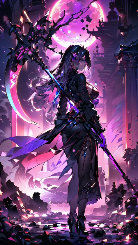 16k,Super fine,masterpiece,best quality, (silhouette art:1.4), (Double Exposure:1.3), The Queen in a stylish and sexy ninja hoodie with one eye covered with a black cloth like an eyepatch that shows off her cleavage and thighs sits cross-legged on her sini...