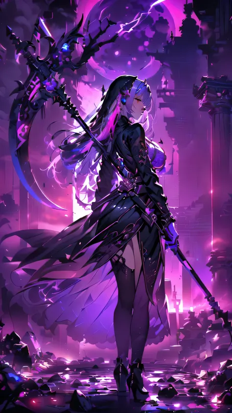 16k,Super fine,masterpiece,best quality, (silhouette art:1.4), (Double Exposure:1.3), The Queen in a stylish and sexy ninja hoodie with one eye covered with a black cloth like an eyepatch that shows off her cleavage and thighs sits cross-legged on her sini...