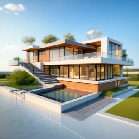 Architectural style Architectural style, ((Classic Style House)),(masterpiece) , ((best quality)), dramatic lighting, high quality outdoors, sky, day, cloud, tree, blue sky, building, scenery, road, real world location, sunlight, enough detail, high reso...