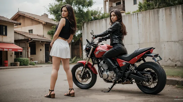 make women take photos with cool motorbikes