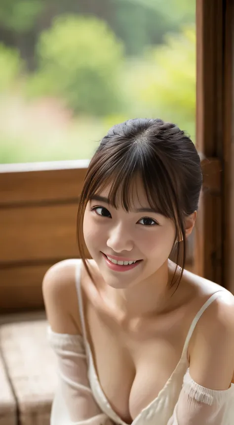 masterpiece,best quality,(Japanese girl),((Beautiful girl)),cleavage,(off shoulder:1.2),(perfect body beauty:1.2),(shy smile),From slightly above